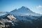 Snowcapped Mount Baker, Ptarmigan Ridge, Washington state Cascades