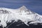 Snowcapped Mountain Peak and Ridgeline Horizon.  Icefields Parkway Banff National Park Canadian Rockies