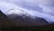 Snowcapped mountain range in Scottish highlands