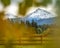 The Snowcapped Sisters Mountains in the The Cascades Mountain Range in Central Oregon During Fall Autumn