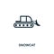 Snowcat icon. Premium style design from winter sports icon collection. UI and UX. Pixel perfect Snowcat icon for web design, apps,