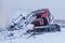 snowcat machine at ski resort