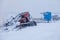 snowcat machine at ski resort