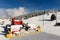 Snowcat, machine for snow removal, preparation ski trails