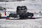 Snowcat, ratrack PistenBully - machine for snow preparation while working in Alpe D\\\'huez