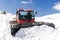 snowcat ratrack with snowplow,snow grooming machine,remover truck prepare ski slope at winter resort
