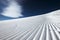 Snowcat slope of ski resort Sheregesh. Siberia, Russia.