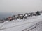 Snowcovered Rivaz in Lavaux during Winter