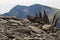 Snowdon peak viewed from Glyder Fawr mountain