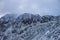 Snowdonia in winter, grey and icy