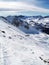 Snowed Mountains in the Pyrenees of Andorra.