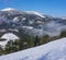 Snowfall in the Aizkorri-Aratz Natural Park