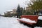 Snowfall in Ordino, Andorra