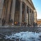 Snowfall on the Pantheon, Rome