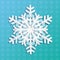 SNOWFLAKE 2023 craft paper paper texture illustration greeting card sign