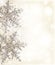 Snowflake beige decorative border