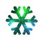 Snowflake blue starlight. Vector illustration