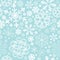 Snowflake christmas and new year seamless pattern