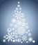 Snowflake Christmas Tree Blue