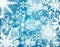 Snowflake Collage Background