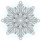 Snowflake coloring book page. Merry christmas and happy new year coloring book page. Ð¡hildren and adults coloring with snowflake