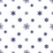 Snowflake dark blue white background