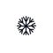 Snowflake doodle icon