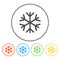 Snowflake flat icon