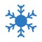 Snowflake glyphs double color icon