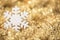 Snowflake Gold Lights, Golden Christmas Snow Flake Decoration