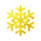 Snowflake golden icon. Christmas and winter theme