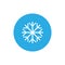 Snowflake icon, frozen sign. Vector illustration, flat design