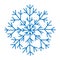 Snowflake Icon graphic. A large hand-drawn snowflake.