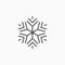 Snowflake icon, snow, weather, cool, winter