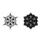 Snowflake icon vector set. christmas illustration sign collection. crystal symbol.