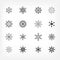 Snowflake icons