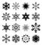 Snowflake icons set