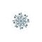 snowflake isolated icon. winter snow clipart on white background