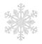 Snowflake isolated on a white background