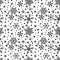 Snowflake line seamless pattern winter ice snow