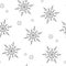 Snowflake pattern vintage style - seamles design paper