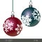 Snowflake Patterned Christmas Baubles