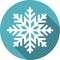 Snowflake round icon