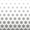 Snowflake seamless pattern. Repeating fades degrade snowflakes background. Repeated fadew geometric texture. Gradation faded