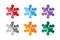 Snowflake shape vector logo icons set. Logo