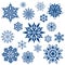 Snowflake shapes collection