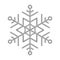 Snowflake for snow design. Black faded silhouette snowflakes isolated on white background. Fades freeze symbol. Snow flake fadew