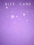 It is a Snowflake Snow start space backgrounds Christmas purple celebration gift card