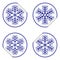 Snowflake stickers