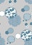 Snowflake symbol circle ornamental oriental japanese chinese vector design seamless pattern